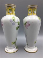 Nippon floral creamer and sugar & vases