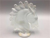 French art glass horse head