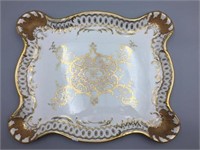 Large porcelain dresser tray and plaques