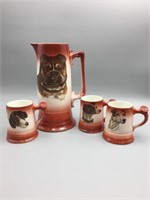 Smith Phillips large water set with dog
