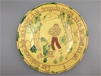 John Breininger pottery redware plate