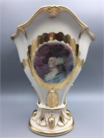 Large lady portrait vase