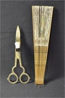 DECORATIVE FAN AND CANDLE SNUFFER/WICK TRIMMER