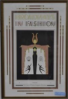 "BROADWAY'S IN FASHION" POSTER - PRESENTED BY THE