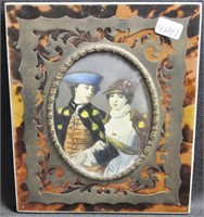MINIATURE PORTRAIT OF A MAN AND WOMAN - ARTIST