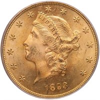 $20 1893 PCGS MS64 CAC