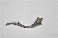 3 1/2" STERLING, CHINESE DRAGON PIPE MARKED: 925