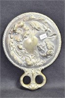 ART  NOUVEAU HAND MIRROR WITH BEVELED GLASS,