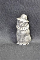 DOG IN HAT AND RUFFLED COLLAR MATCH CASE/VESTA 1"