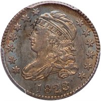 10C 1823/2, LARGE E'S. PCGS MS63