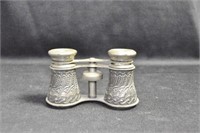 SILVER PLATE OPERA GLASSES MARKED: 2.5X - C.M.C.