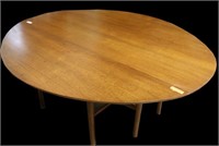 MID-CENTURY MODERN OVAL DROP LEAF TABLE