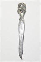 ART NOUVEAU STYLE STAINLESS STEEL LETTER OPENER -