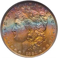 $1 1884-O NGC MS64*
