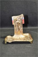 ART NOUVEAU BRONZE STYLE MATCH BOX HOLDER WITH