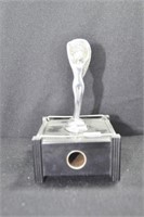 ART DECO SILENT FLAME TABLE LIGHTER BY DUNHILL