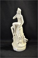 SEATED NUDE WITH DOUBLE CANDLE HOLDER - 7" -