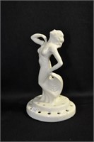 LADY FIGURINE - 7" - WHITE MARKED: MADE IN JAPAN