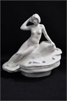 HOBART WOMAN RECLINING ON ROCK - 6" - IVORY