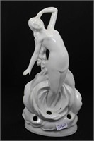 NUDE IN VERTICAL ROSE - 6 1/2" - WHITE MARKED: