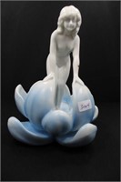 MAIDEN IN LOTUS BLOOM - BLUE - 6" HIGH MADE IN