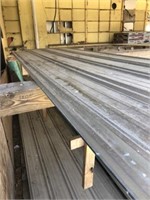 3 Sheets of Galvanized Metal Roofing
