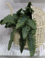 WICKER PLANTER BABY CARRIAGE DESIGN WITH