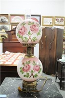 GONE WITH THE WIND STYLE LAMP PINK AND WHITE