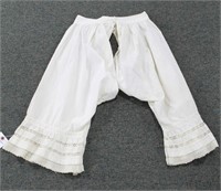 VICTORIAN LADIES BLOOMERS SINGLE BUTTON BACK,