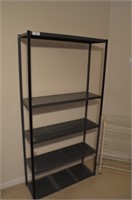 Gray Metal 4-Tier Shelf