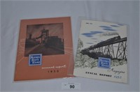 Pair of Nickel Plate Road Annual Reports-1950 & 19