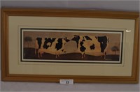 Framed & Triple Matted-2 Milk Cows