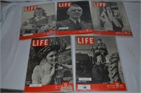 Vintage Life Magazines from 1942-Excellent Conditi