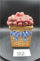 Strawberry Basket Cookie Jar