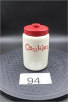 Red Lid Cookie Jar