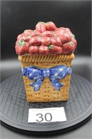 Strawberry Basket Cookie Jar