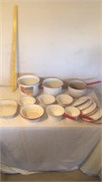 Colombian ware set with lids