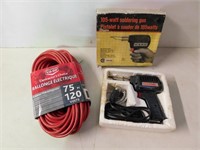 75" Extention cord & 105w soldering gun