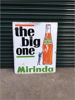 Original Miranda drink sign approx 76 x 90 cm