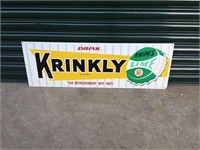 Original Krinkly drink sign 3 x 1 ft