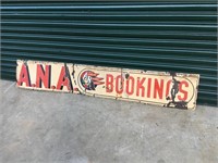 Original ANA airline sign approx 6 x 1 ft
