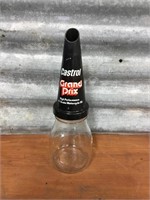 Genuine pint  oil bottle & Castrol plastic top