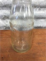 Genuine Embossed Golden Fleece quart oil bottle