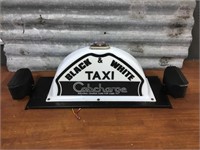 Back & White taxi light box