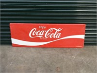 Original Coca Cola 1970's sign approx 138 x 45 cm