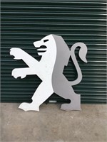 Original Peugot sign approx 4 x 4 ft