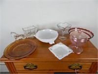 Groupo of Vintage Glassware