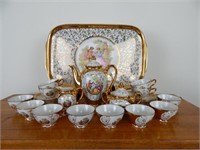 22K Gold Porcelain Tea Set