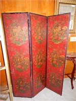 3 Panel Oriental Room Divider / Screen