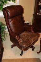 Hancock and Moore Leather Office Chair and Mat